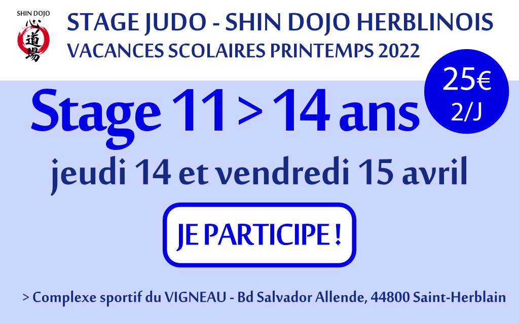 shindojo 2022 stage avril 11 - 14 ans