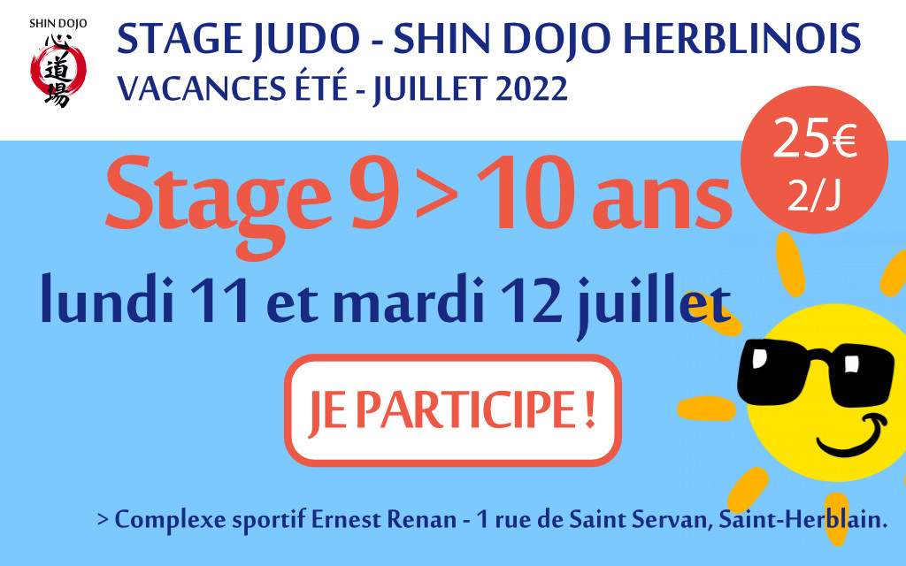 shindojo 2022 stage avril 9 - 10 ans