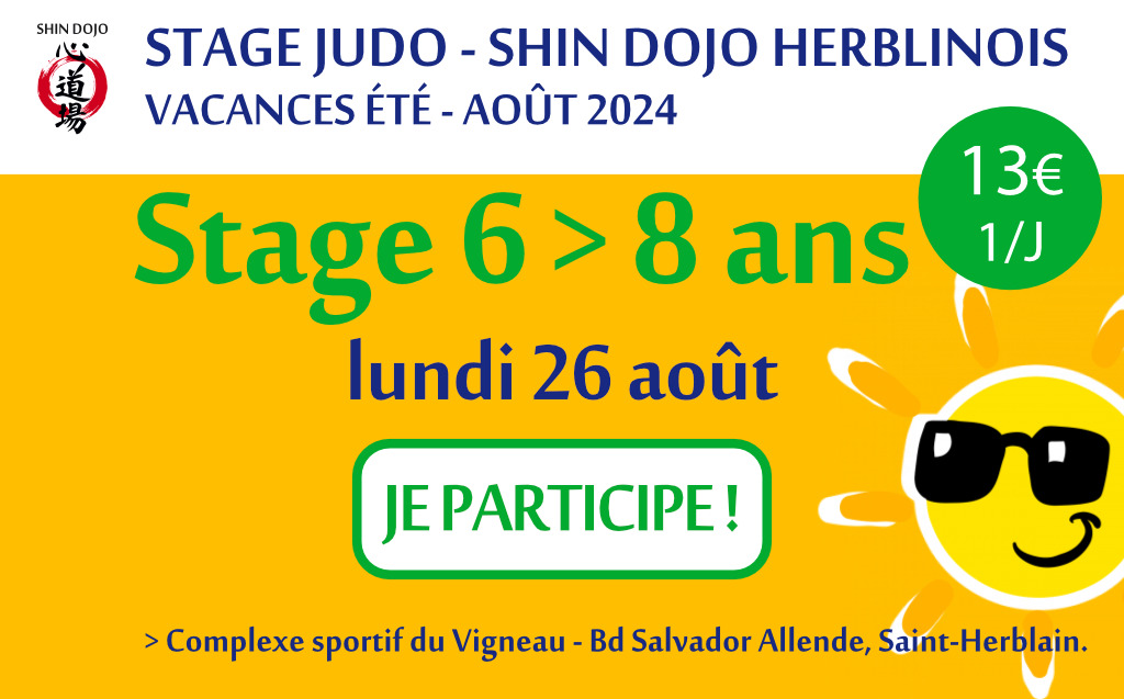 shindojo 2022 stage avril 6 - 8 ans