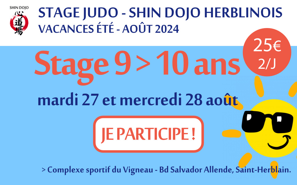 shindojo 2022 stage avril 9 - 10 ans